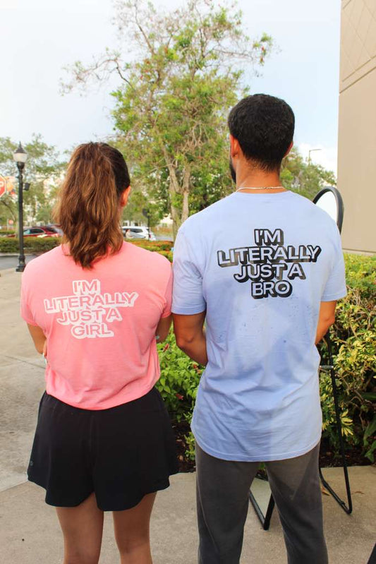 "Litterally Just a Girl" Women's Crop Tee